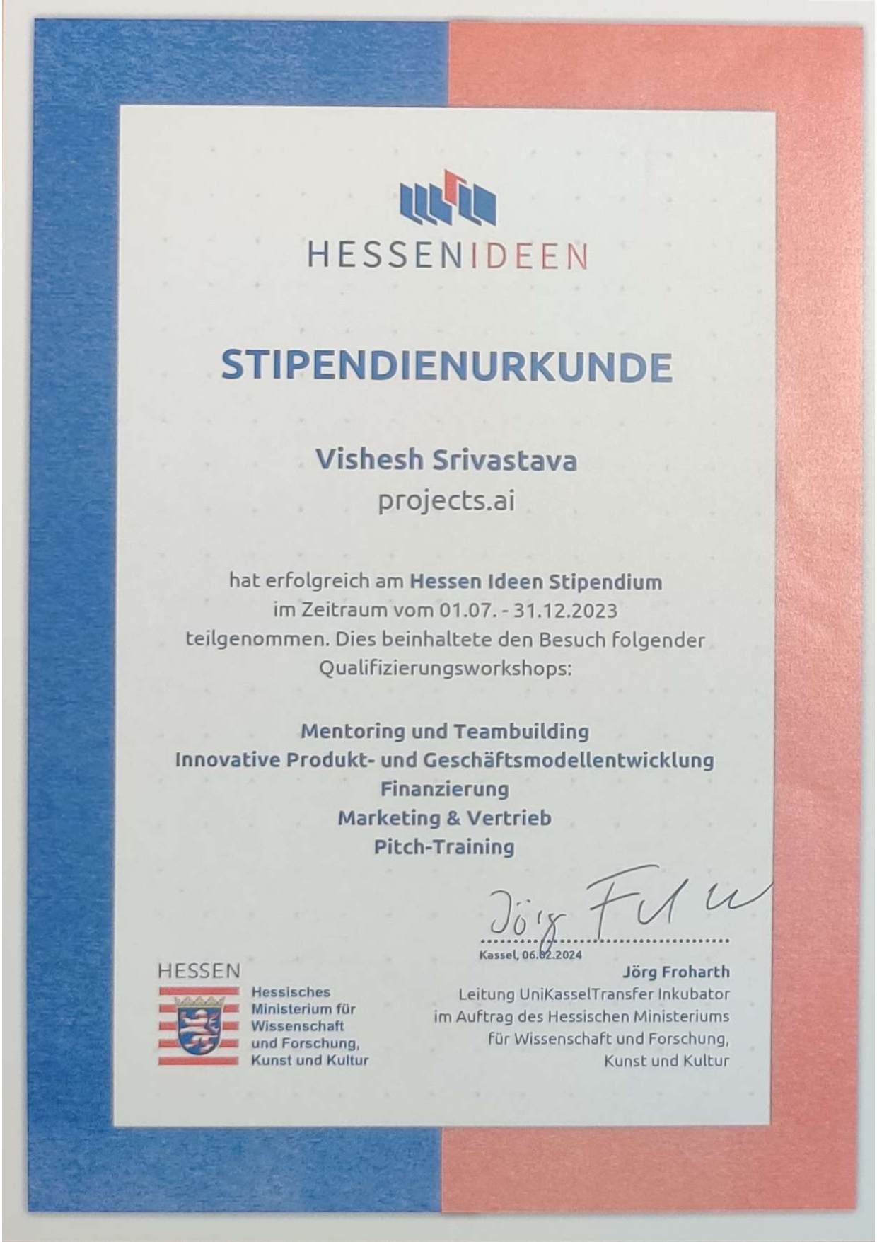 Hessen Ideen Stipendium